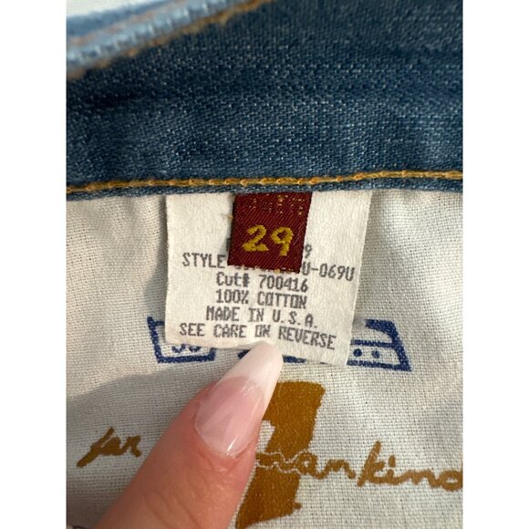 7 for All Mankind Womens Jeans Sz 29 Bootcut Blue Denim Classic Medium Wash - Picture 7 of 13